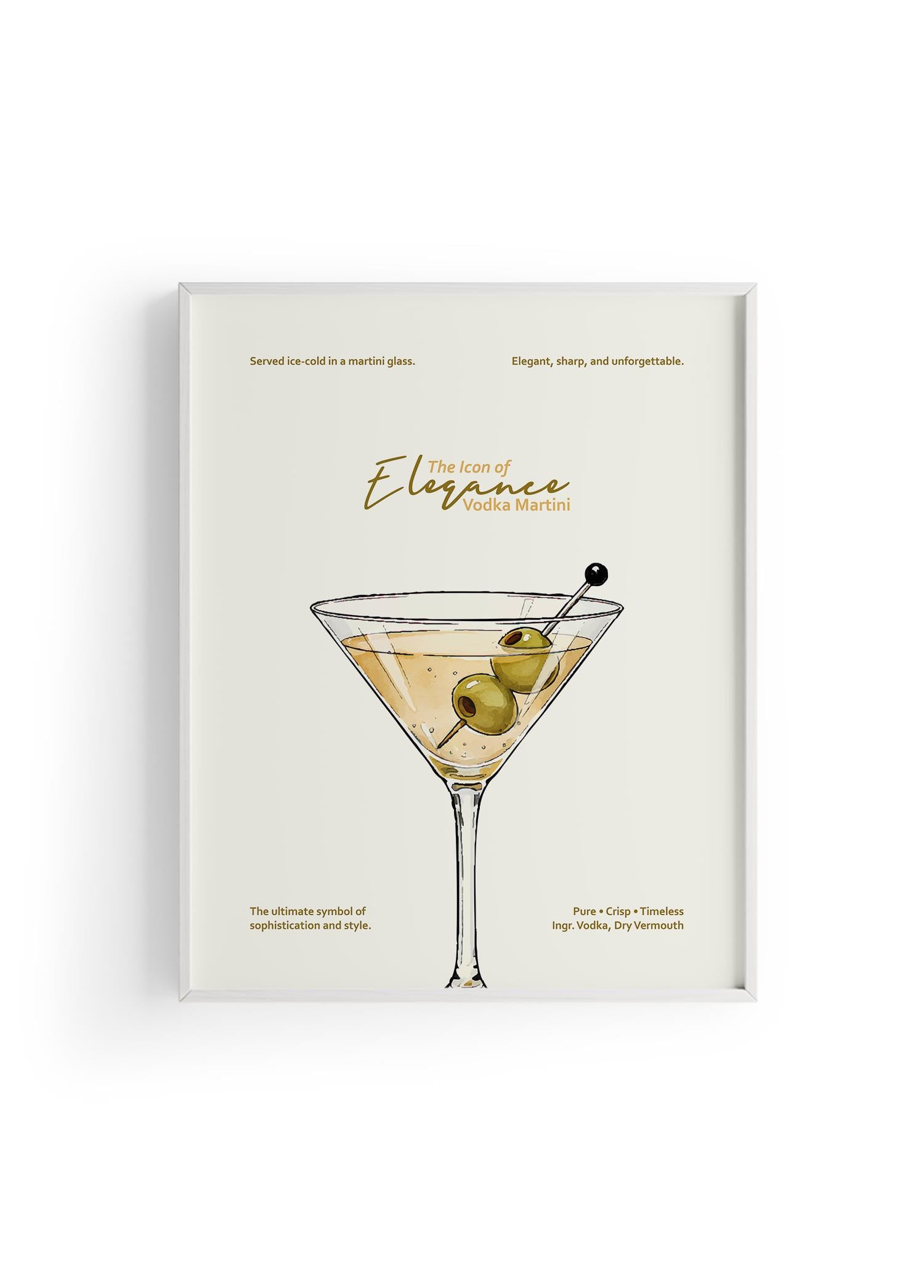 Vodka Martini Kokteyl Posteri