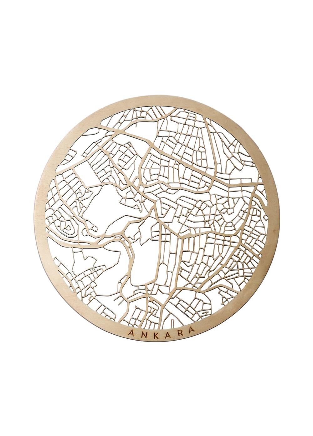 Ankara Wooden City Map
