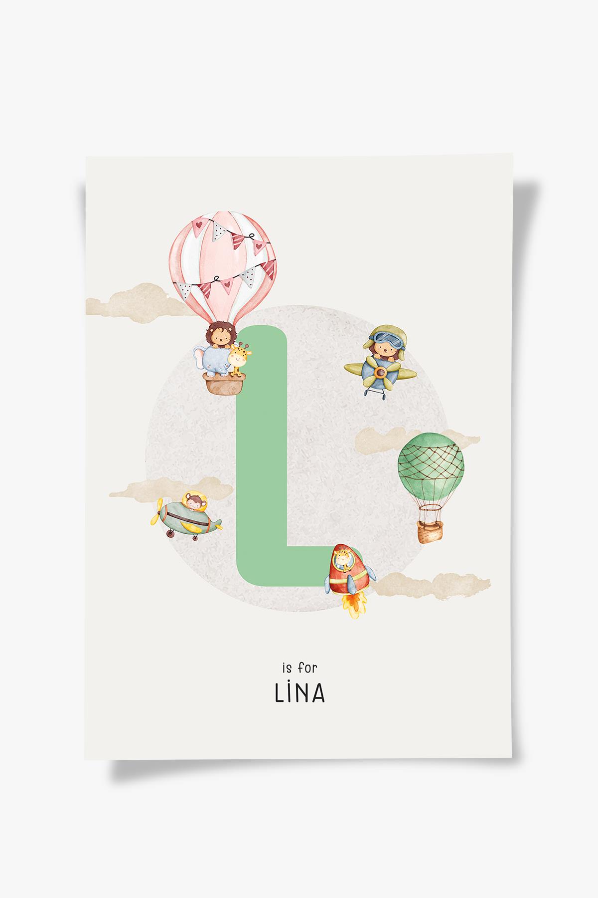 Baby Girl Letter | Çocuk Odası Kişiselleştirilebilir Tablo