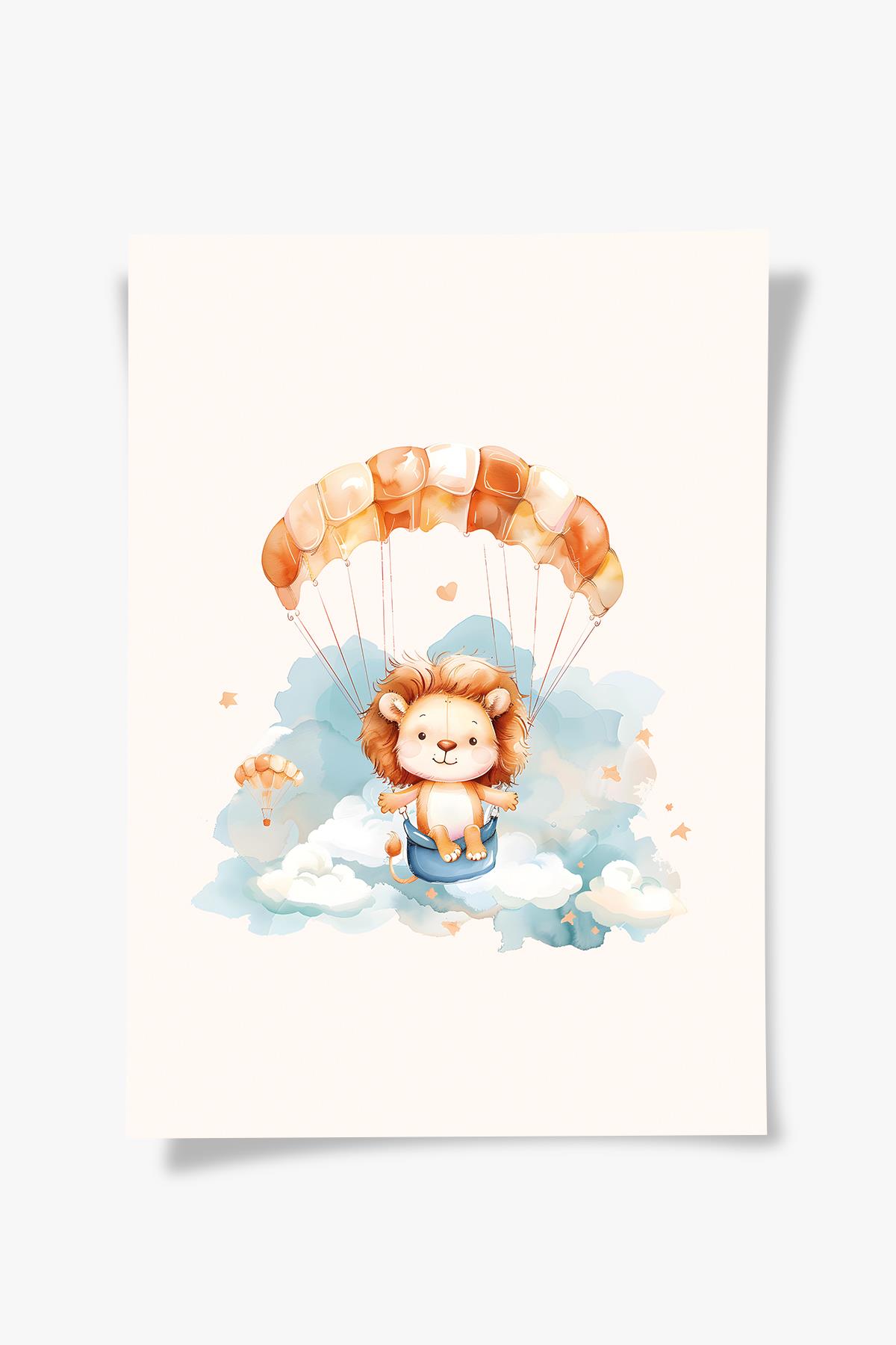 Flying Lion | Çocuk Odası Tablo