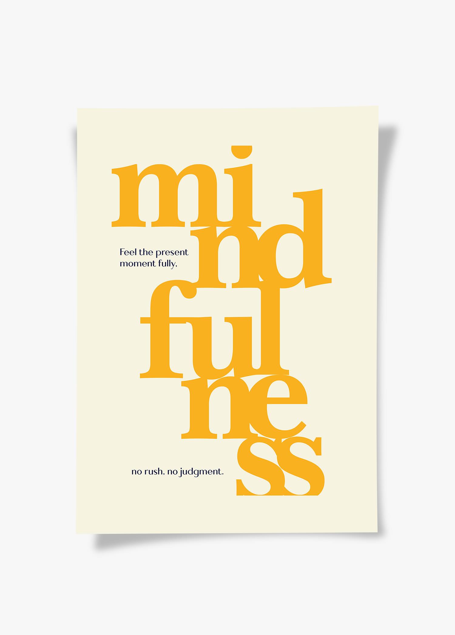 Mindfulness | Tipografi Posteri