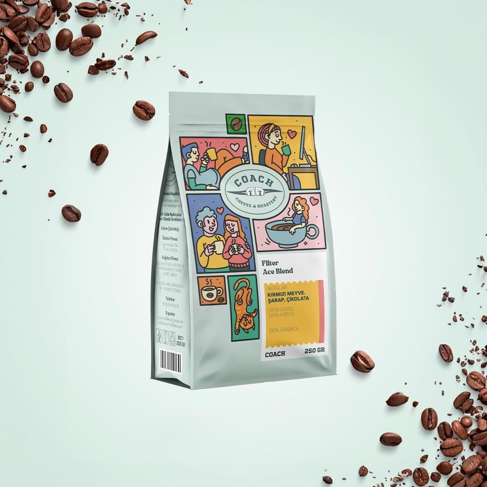 Coach Coffee Ace Blend Filtre Kahve Çekirdeği 250 Gr