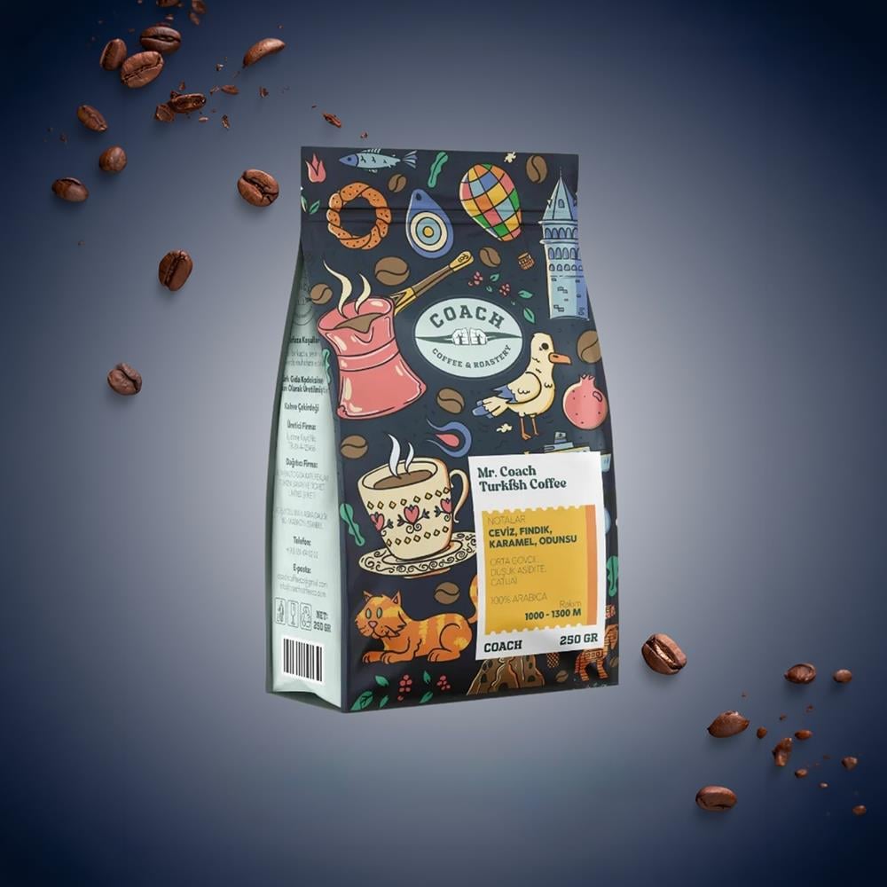 Coach Coffee Mr. Coach Premium Öğütülmüş Türk Kahvesi 250 Gr