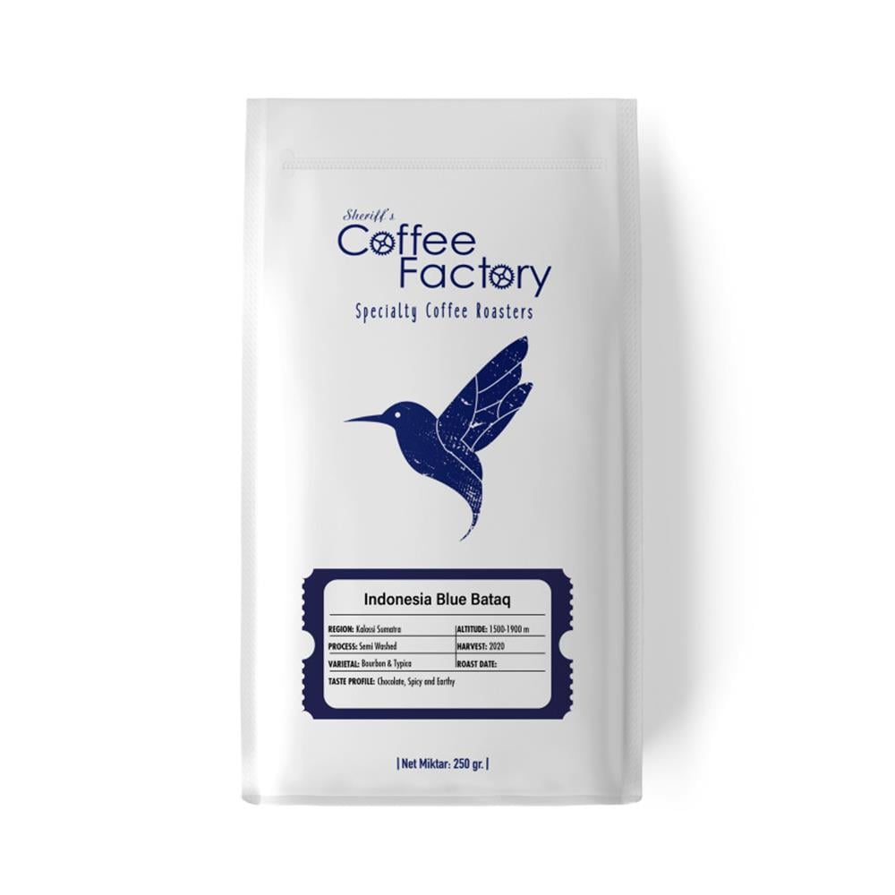 Kahve Fabrikası Endonezya Blue Bataq Çekirdek Kahve 250 Gr