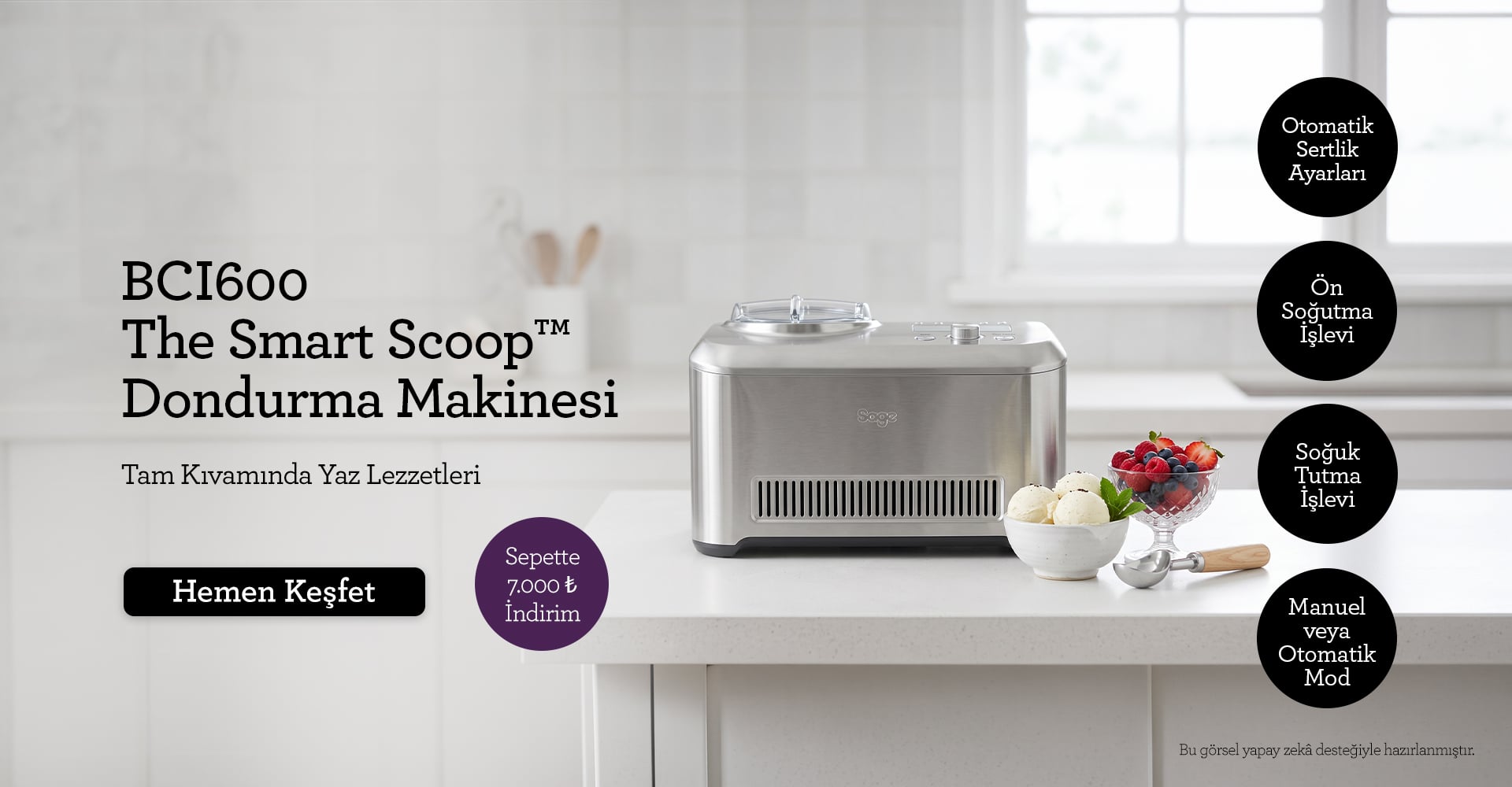 Sage BCI600 The Smart Scoop™ Dondurma Makinesi