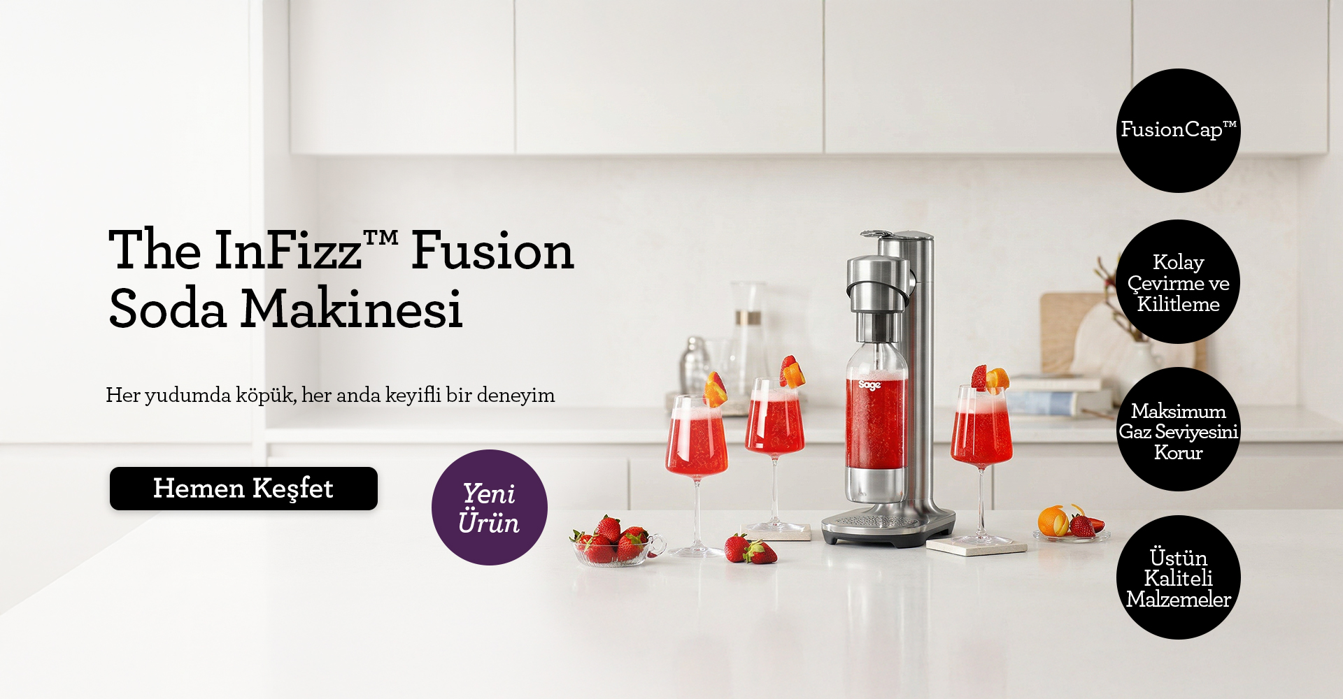 Sage The InFizz™ Fusion Soda Makinesi