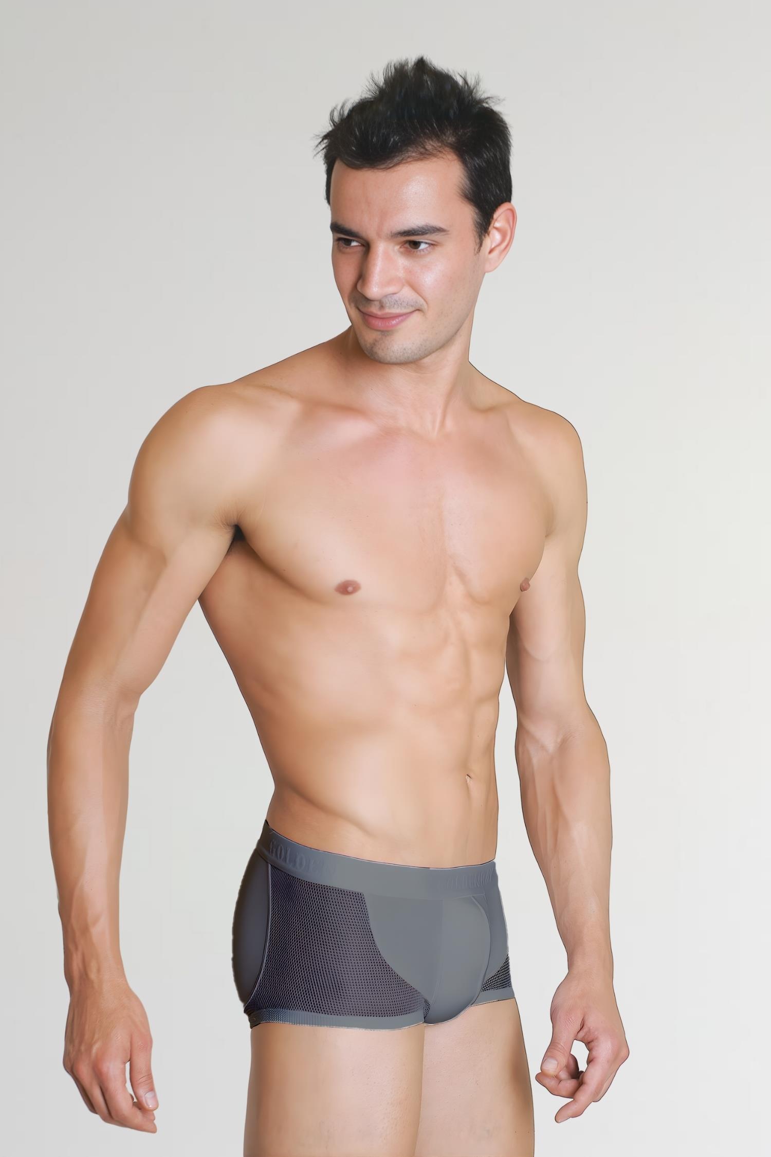 Erkek Modal Yan Fileli Kısa Paça Boxer