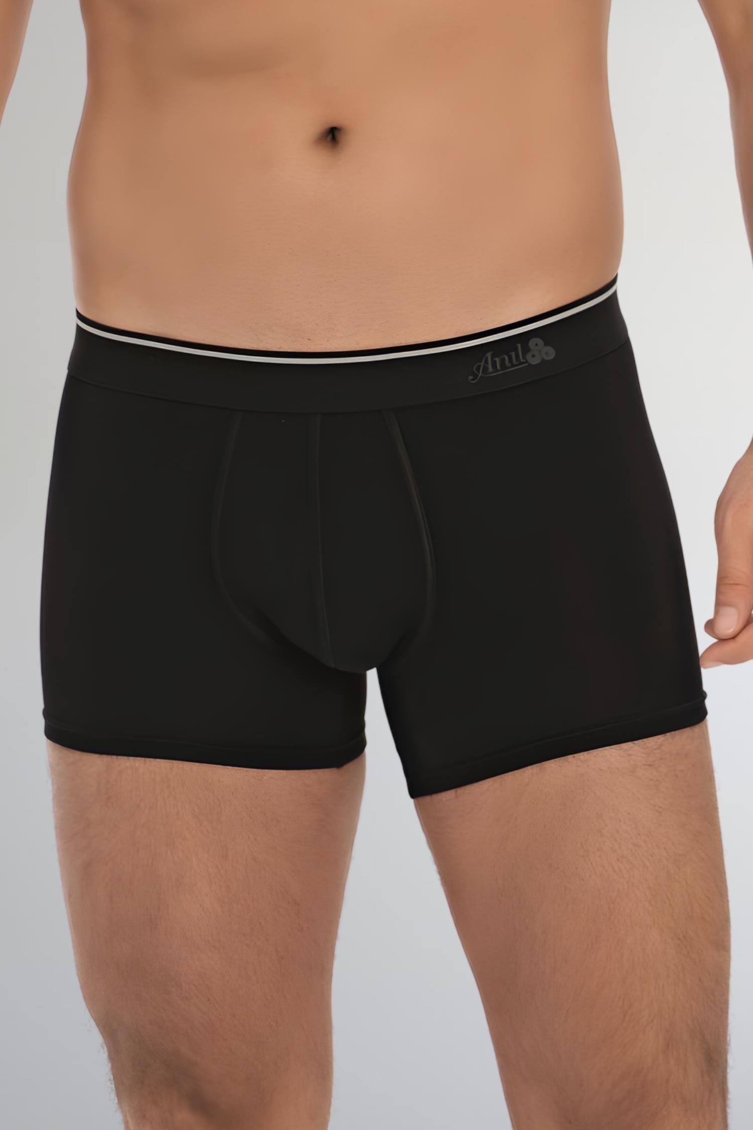Erkek Pamuklu Geniş Bel Lastikli Klasik Boxer