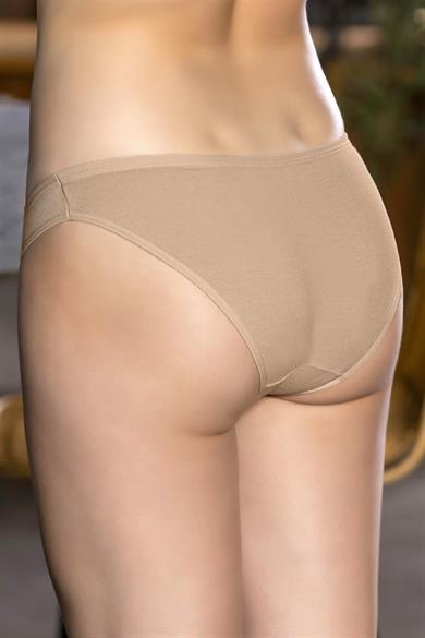 3lü Paket Pamuklu Slip Külot - Ten (Mgp2964)