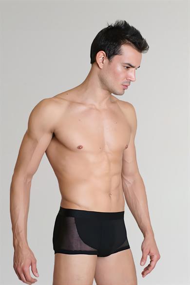 Erkek Modal Yan Fileli Kısa Paça Boxer
