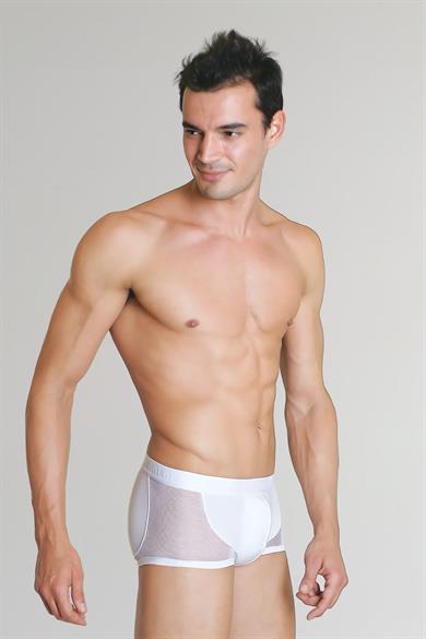 Erkek Modal Yan Fileli Kısa Paça Boxer