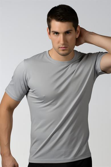 Erkek Pamuklu Kısa Kol Dar Yaka Klasik Fanila T-Shirt