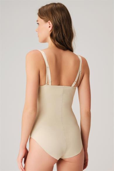 Kadın Mikro Kumaş Dikişsiz Alttan Kancalı Body Korse