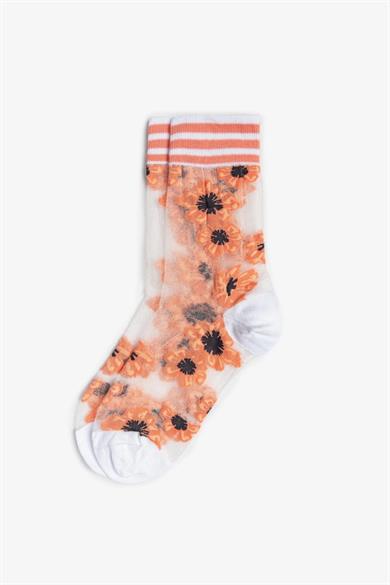 Manolya Kore Tarzı Transparan Soket Çorap