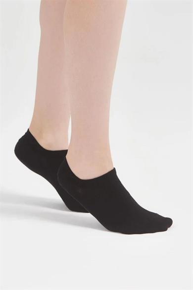 Siyah 3 Çift Premium Bambu Sneaker Çorap