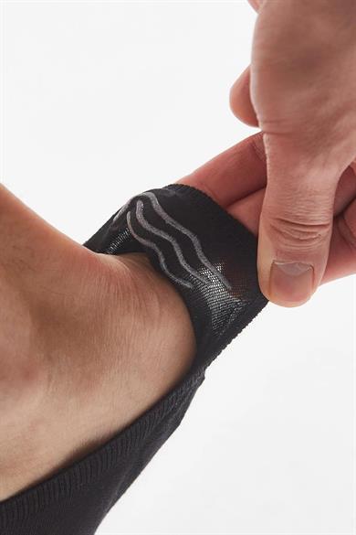 Siyah 3 Çift Premium Pamuklu Sneaker Çorap