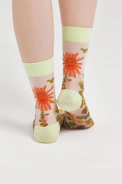 Summer Kore Tarzı Transparan Soket Çorap