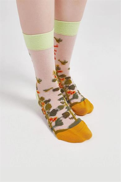 Summer Kore Tarzı Transparan Soket Çorap