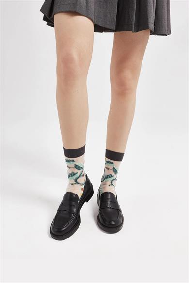 Vine Kore Tarzı Transparan Soket Çorap