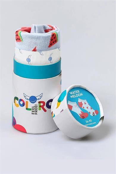 Water Melon Desenli Eşi Farklı Patik Çorap