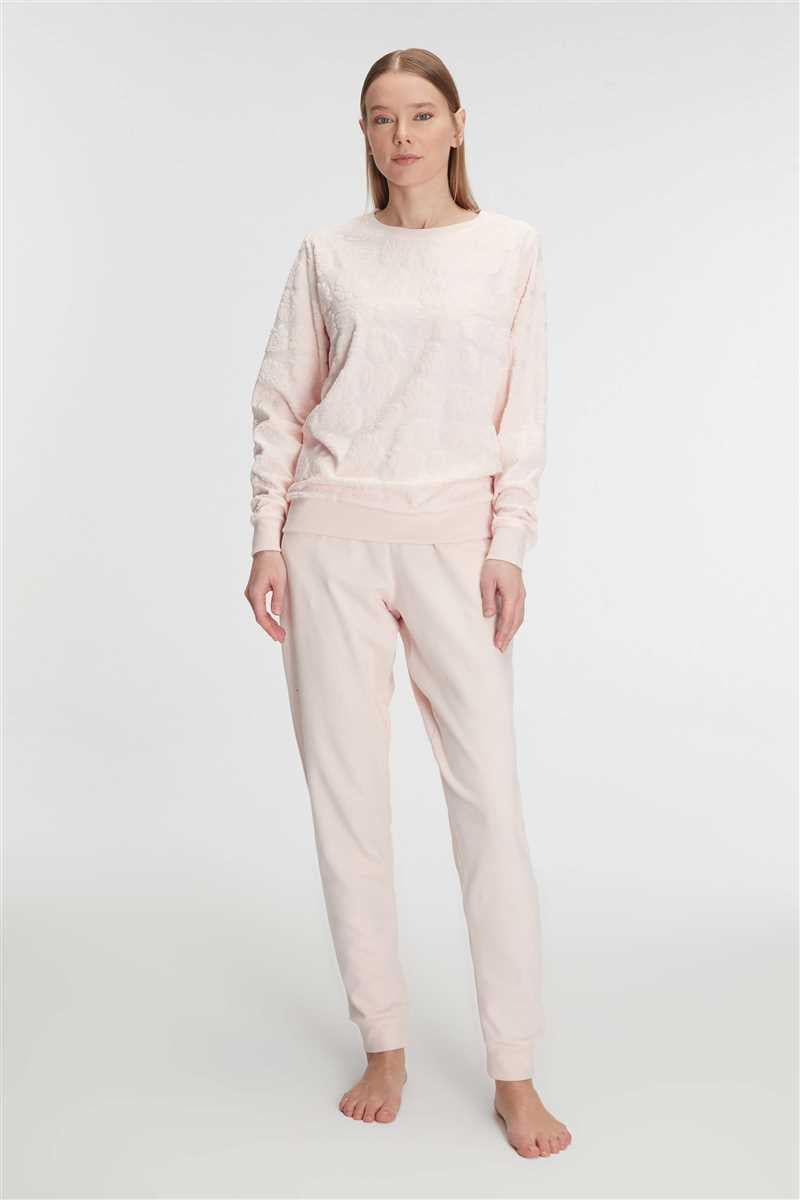 Anıl 11268 Pamuklu Uzun Kol Kadın Pijama Takımı