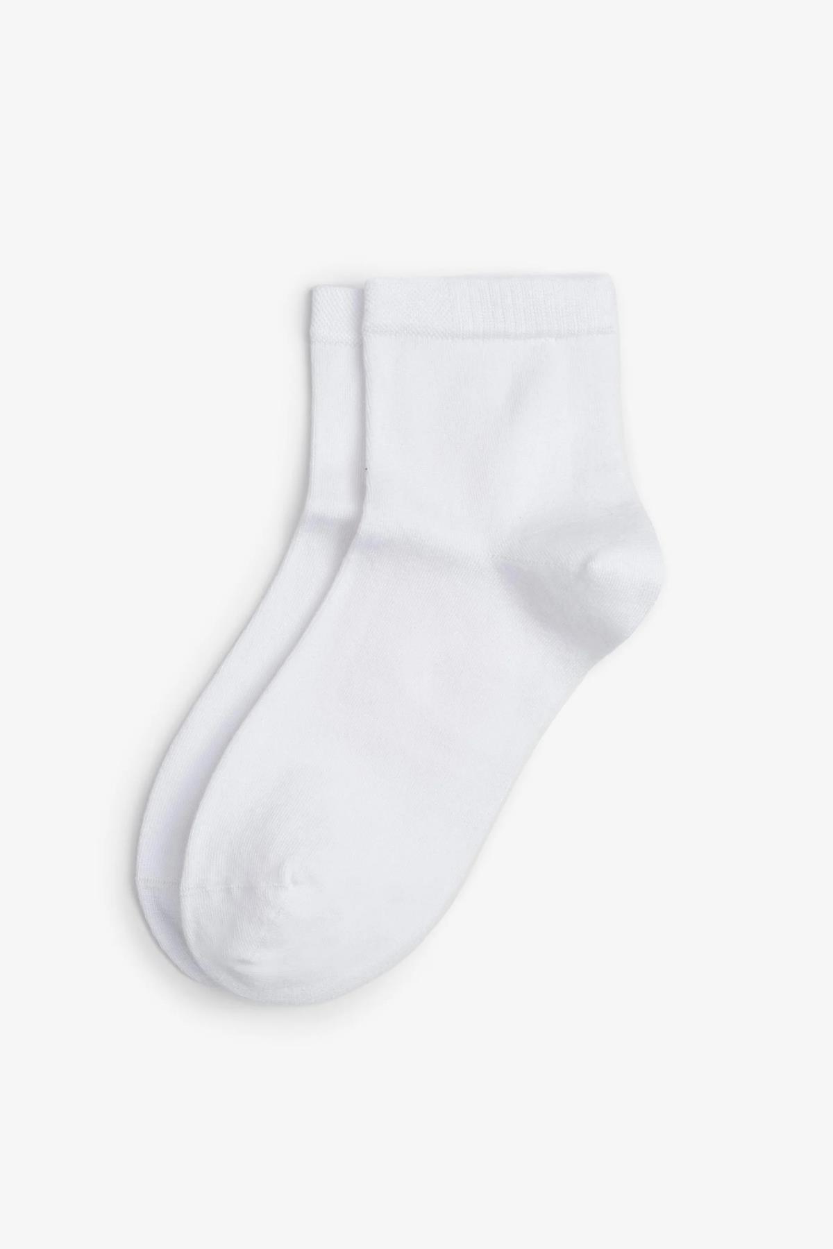 Beyaz Premium Modal Soket Çorap