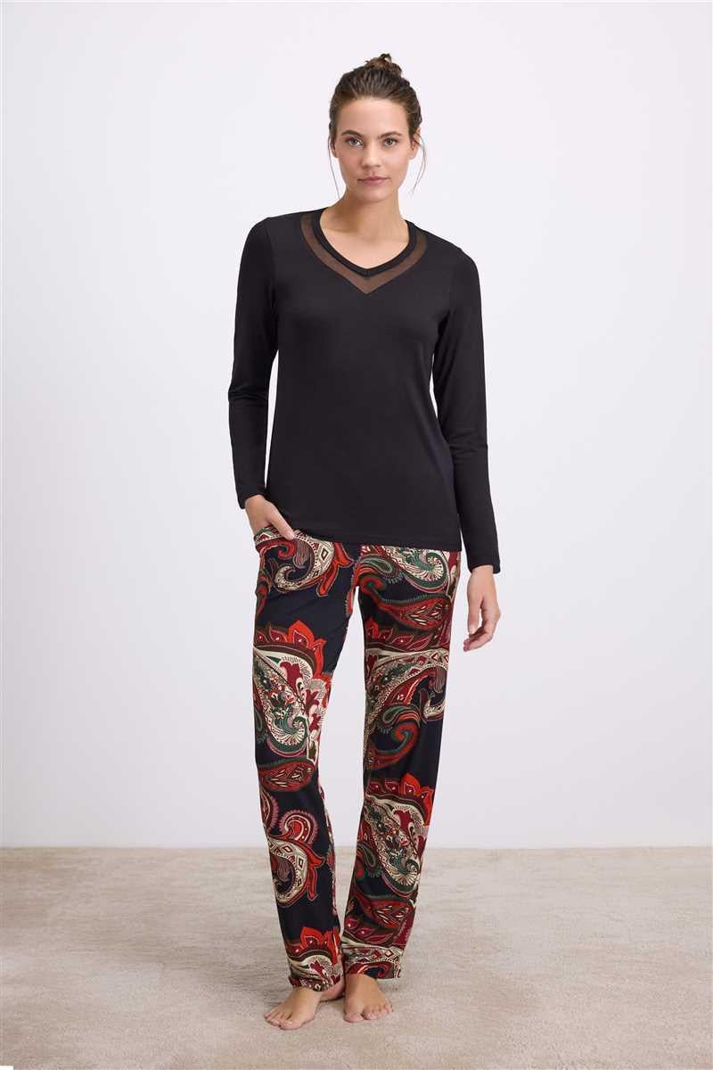 Kadın Uzun Kol T-Shirt ve Pantolon Takım ( 11544 )