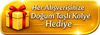 Her Alışverişinize Doğum Taşlı Kolye Hediye