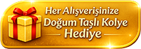 Her Alışverişinize Doğum Taşlı Kolye Hediye