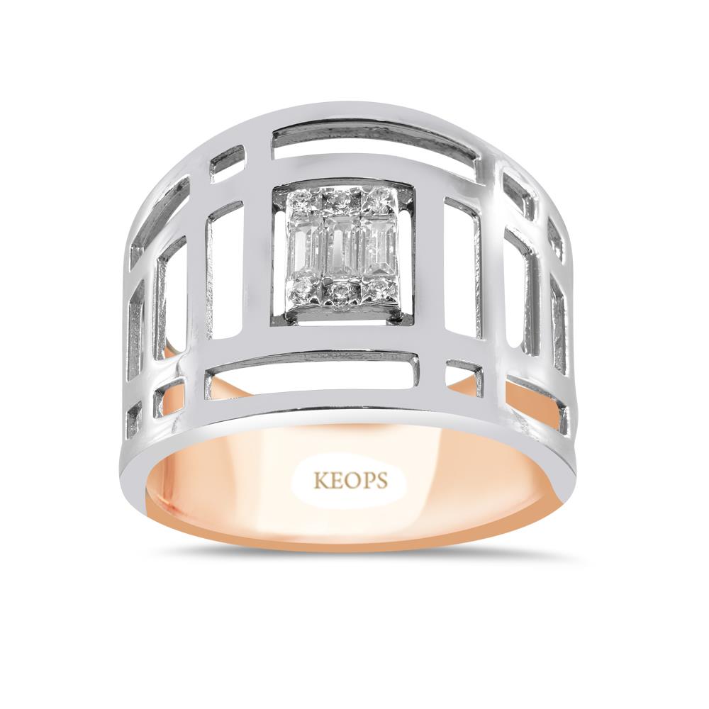 0.25 Karat Great Star Road Trend Baget Yüzük - IDL Sertifikalı