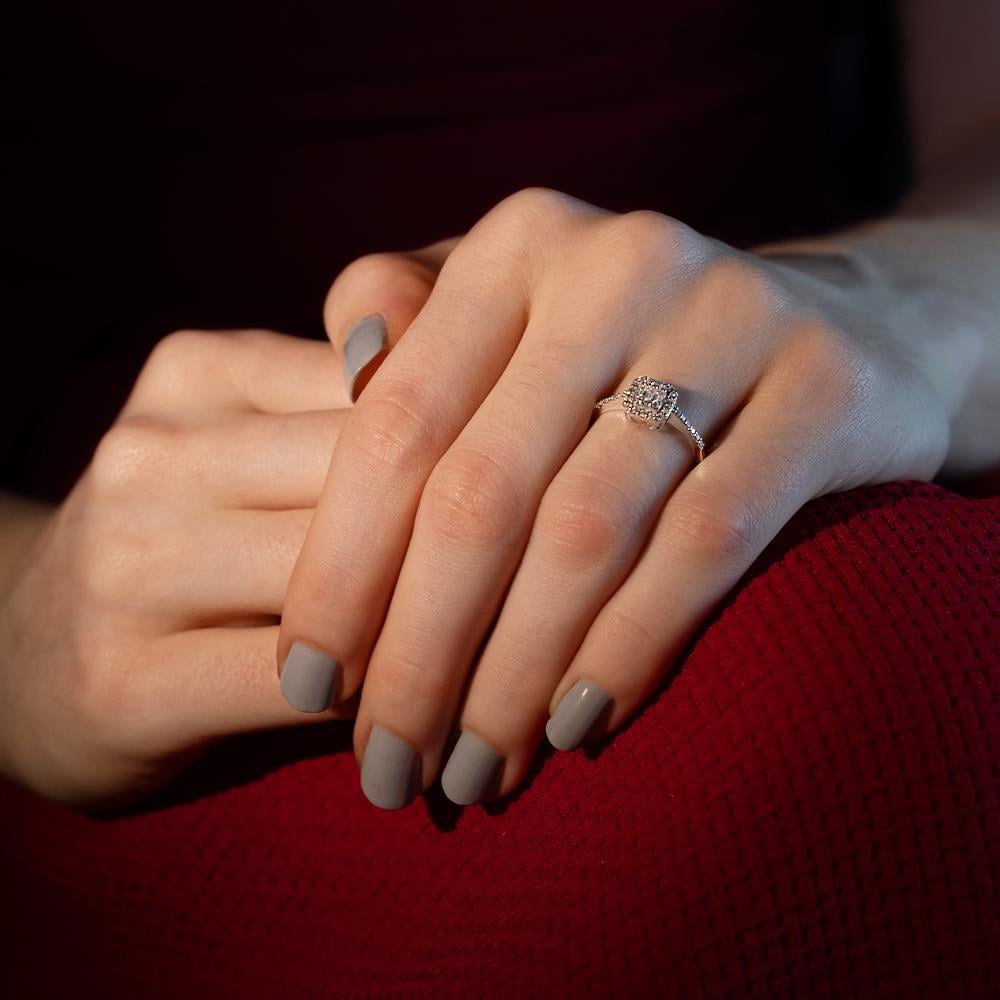 0,40 Karat Baget Pırlanta Yüzük - IDL Sertifikalı