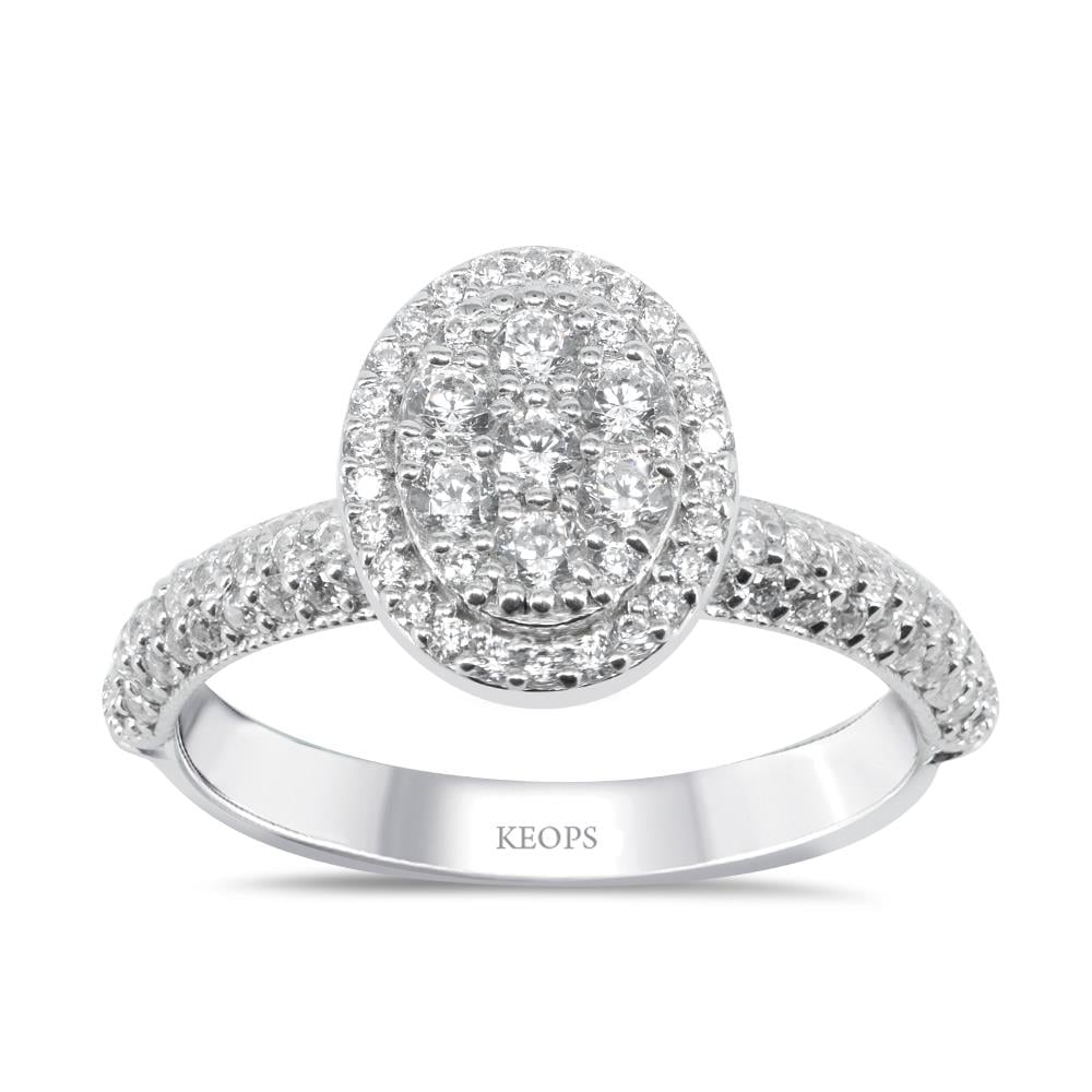 0.70 Karat Vintage Oval Yüzük - IDL Sertifikalı 22002670190