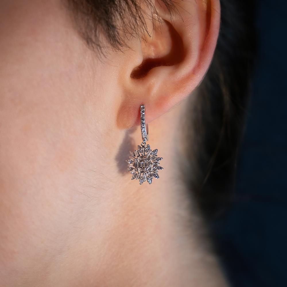 1,20 Karat Pırlanta Fantezi Küpe