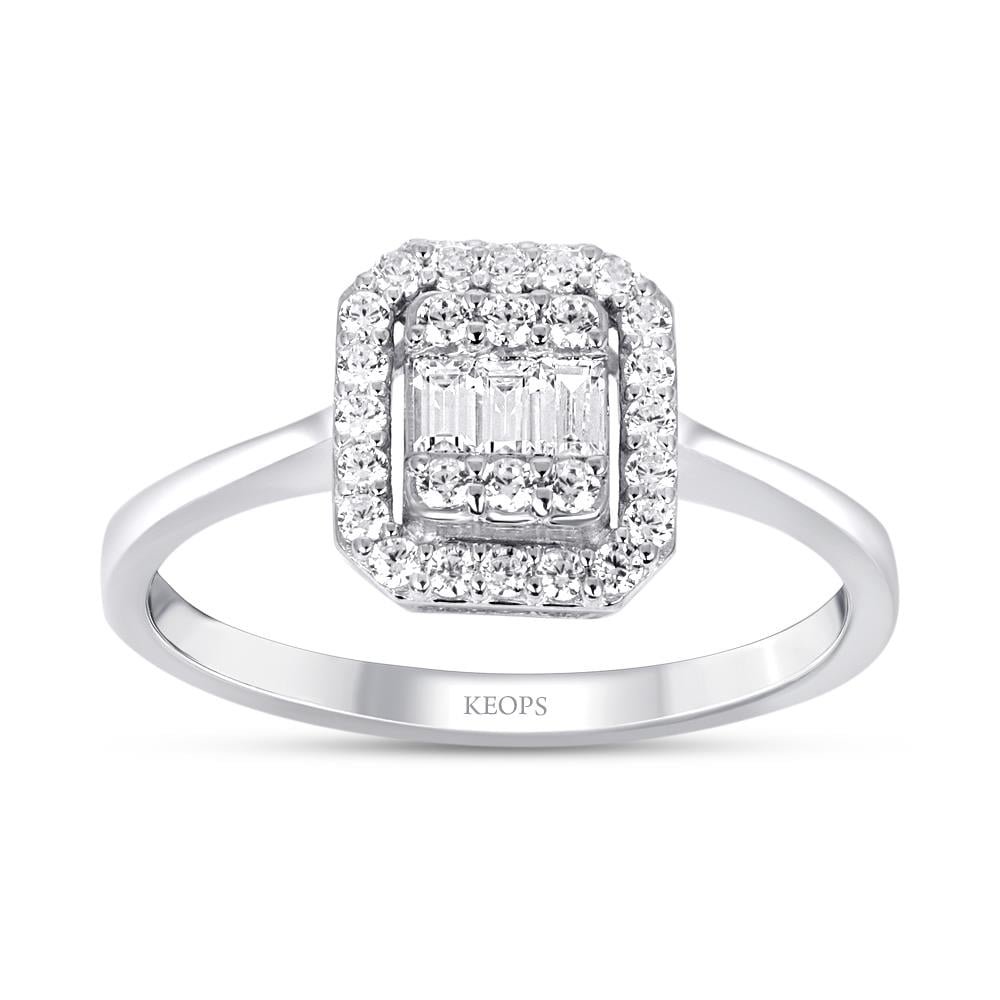 0.19 Karat Baget Pırlanta Yüzük - IDL Sertifikalı