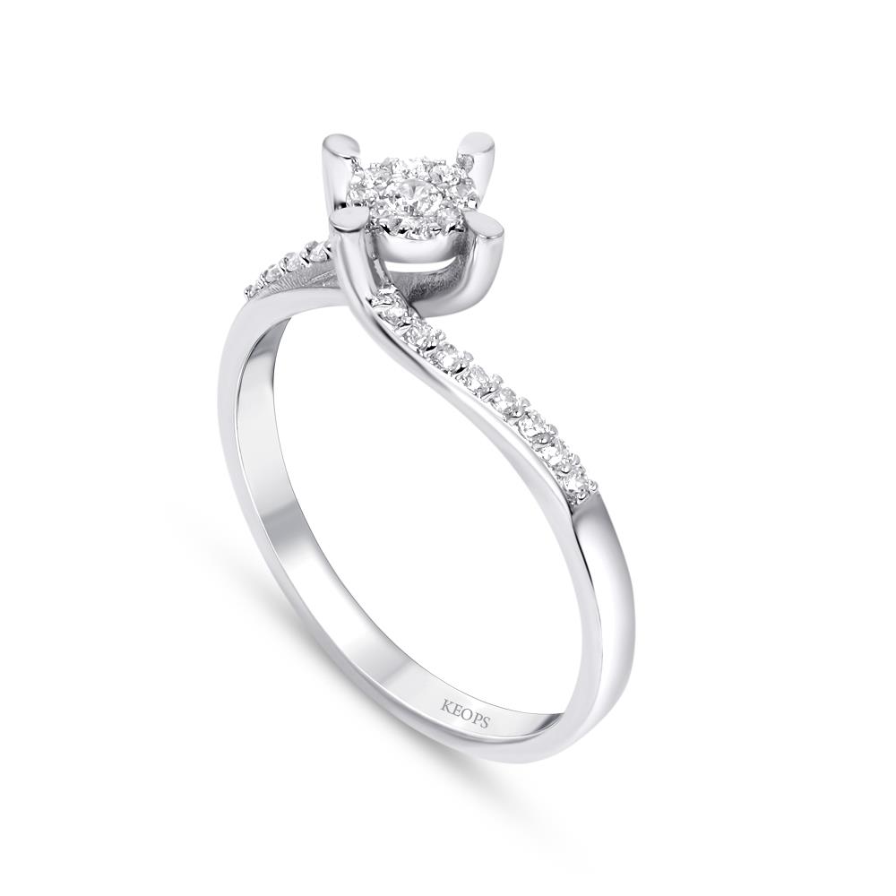 0.22 Karat Pırlanta Fantezi Yüzük