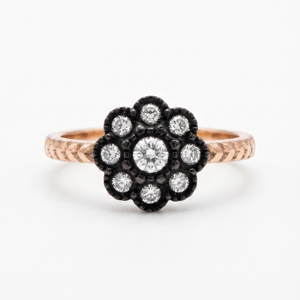 0.29 Karat Elmas Antika Vintage Yüzük - 220000102