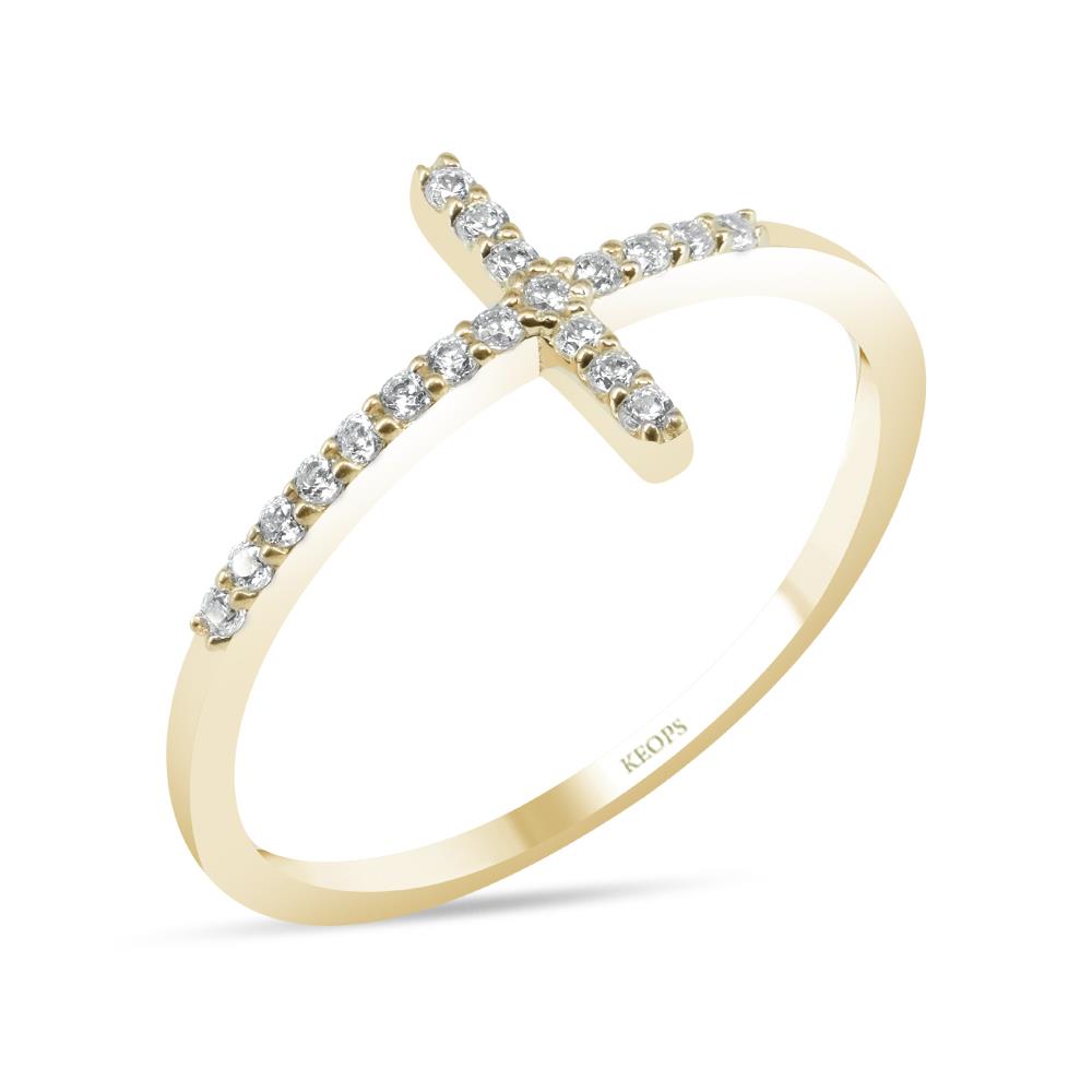 0.15 Karat Pırlanta T Yüzük