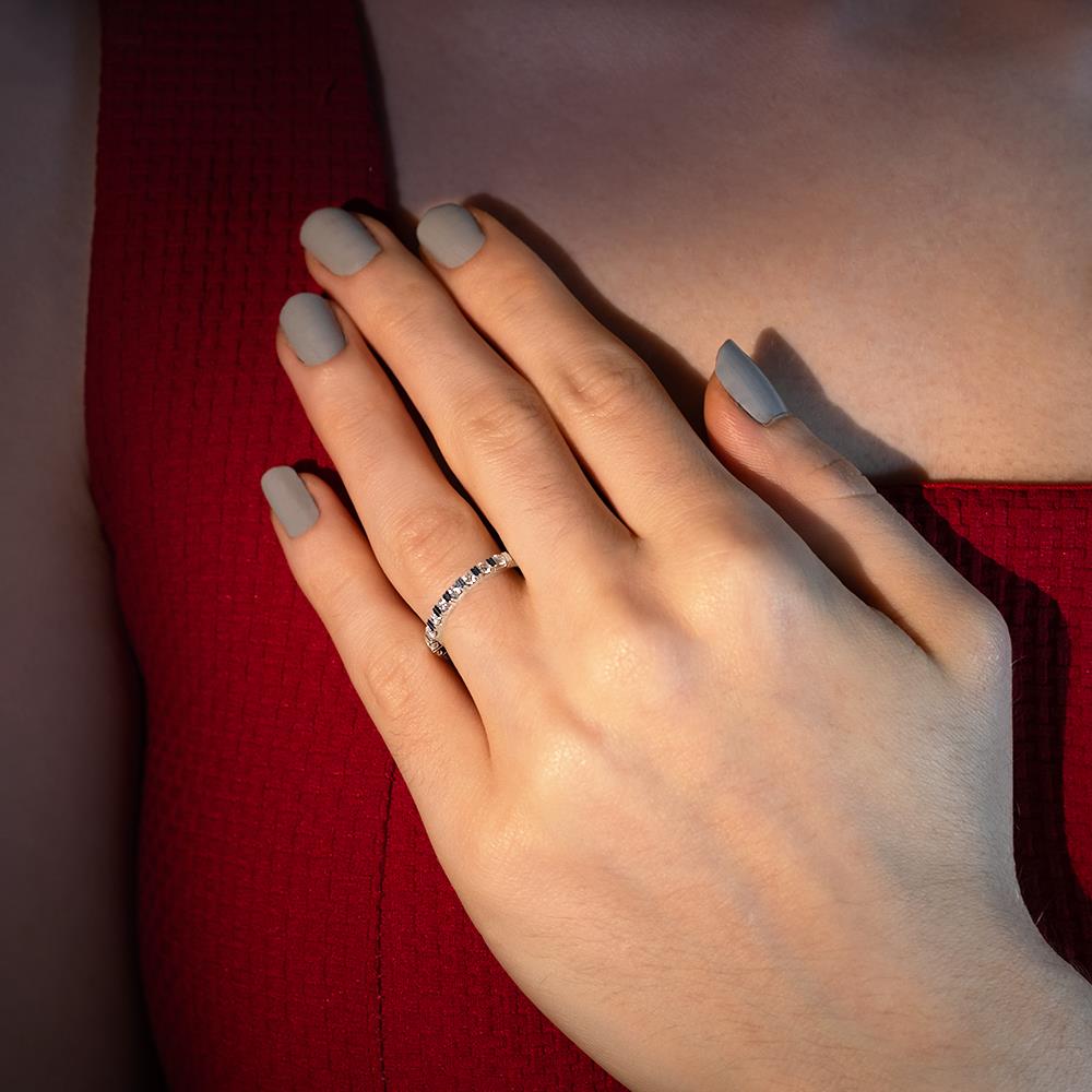 0.38 Karat Pırlanta Yarımtur Yüzük 