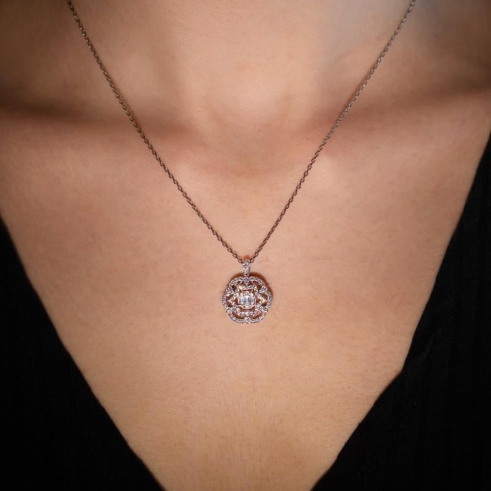 0.50 Karat Pırlanta Fantezi  Kolye