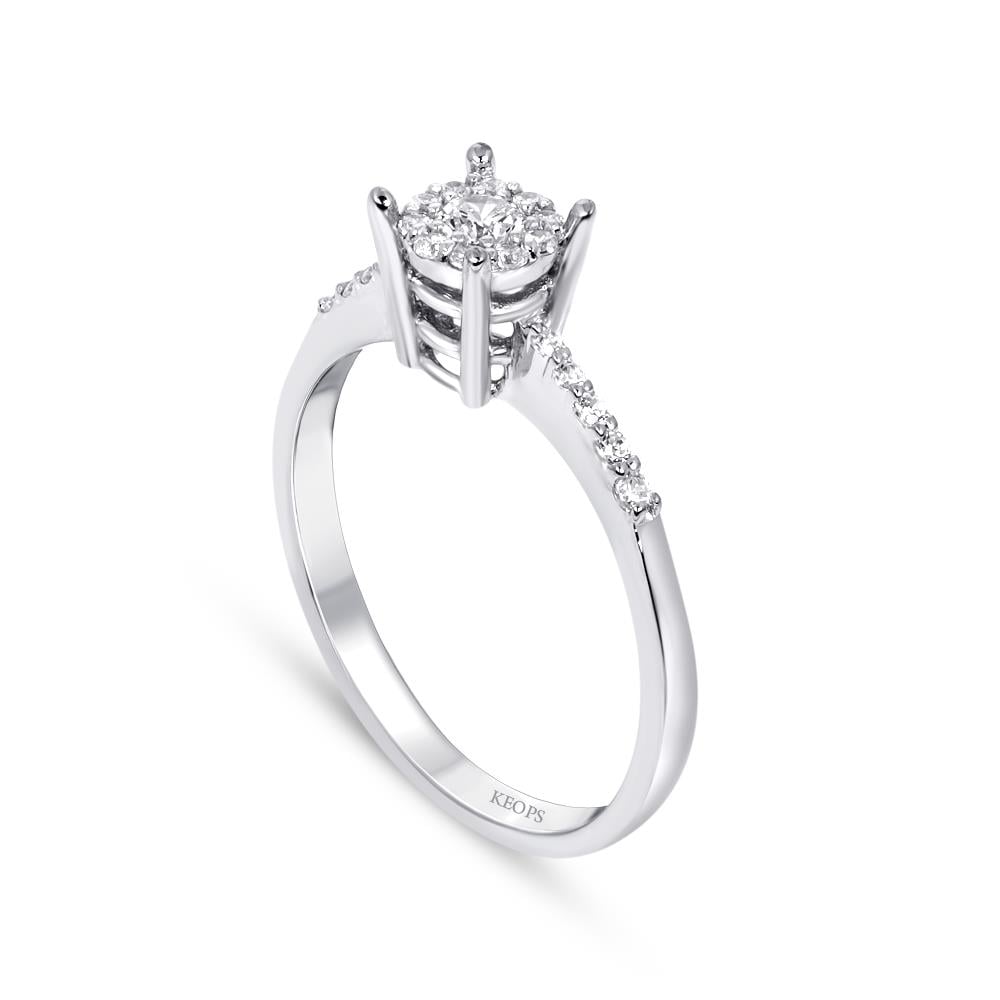 0.18 Karat Pırlanta Fantezi Yüzük