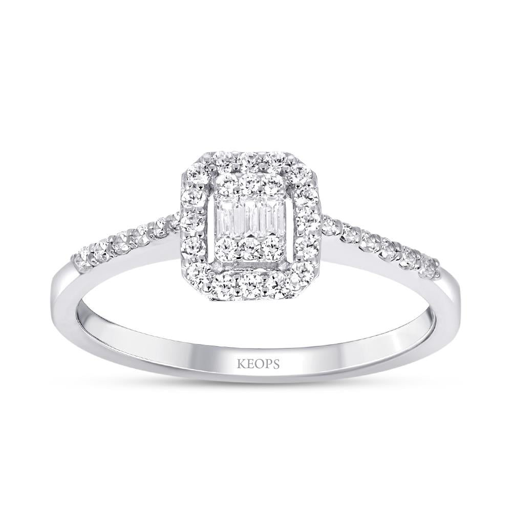 0.26 Karat Baget Pırlanta Yüzük - IDL Sertifikalı