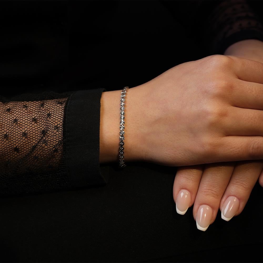 0.25 Karat Pırlanta Su Yolu Bileklik