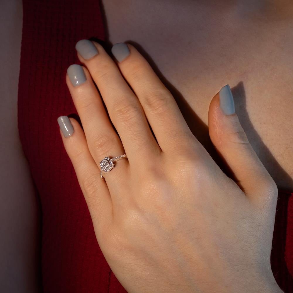 0.26 Karat Baget Pırlanta Yüzük - IDL Sertifikalı