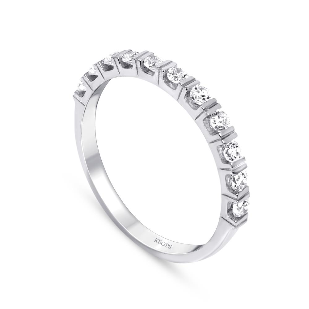 0.38 Karat Pırlanta Yarımtur Yüzük 