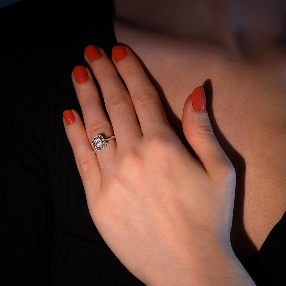 0.10 Karat Baget Pırlanta Yüzük - IDL Sertifikalı