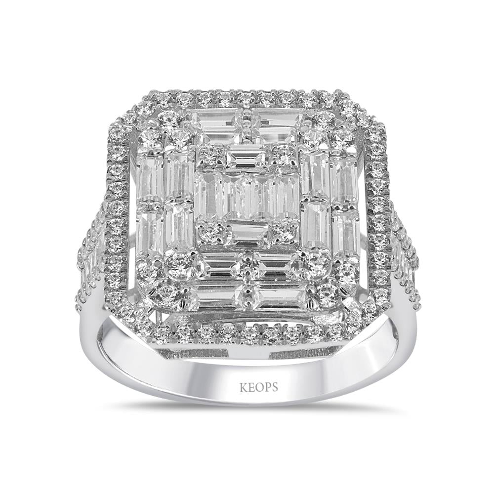 1.53 Karat Baget Pırlanta Queen Yüzük - IDL Sertifikalı