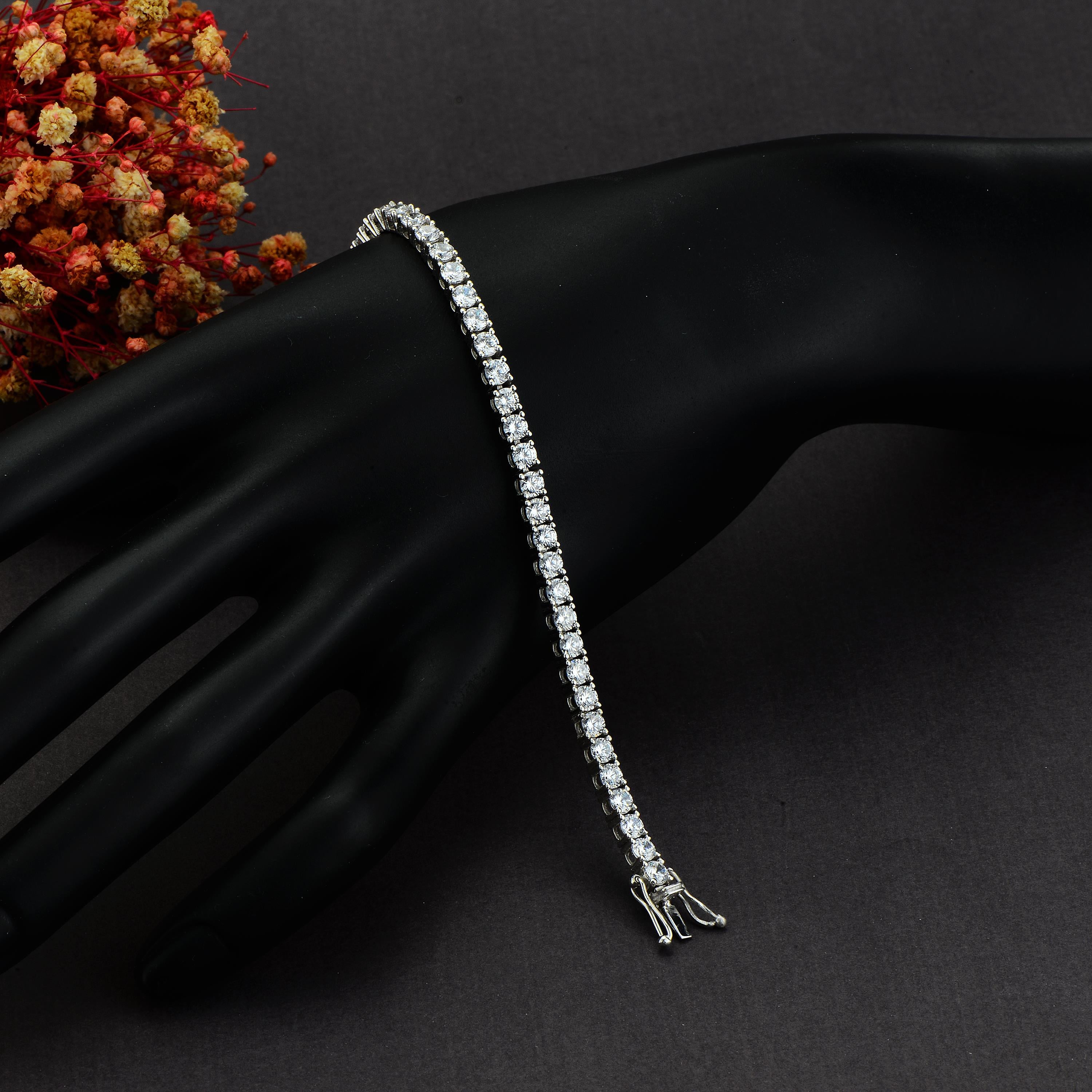 6 Karat Pırlanta Suyolu Bileklik - IDL Sertifikalı