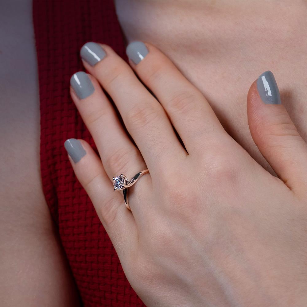 D Renk 0,60 Karat Pırlanta Tektaş Yüzük - HRD Sertifikalı