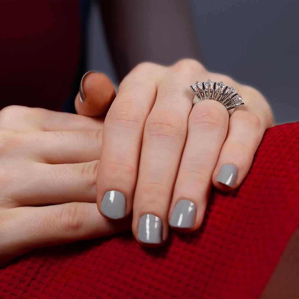 D Renk 1.35 Karat Pırlanta Beştaş Yüzük - IDL Sertifikalı