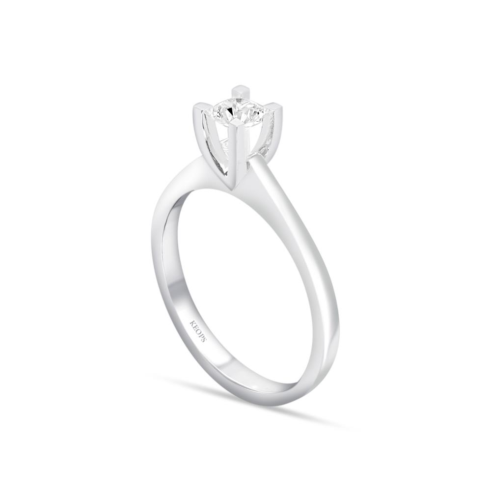 G Renk 0.20 Karat Pırlanta Tektaş Yüzük - IDL Sertifikalı